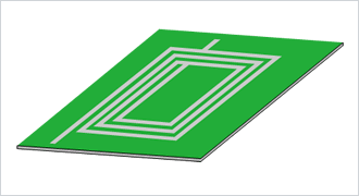 Chip InductorThe cubic configuration saves space.